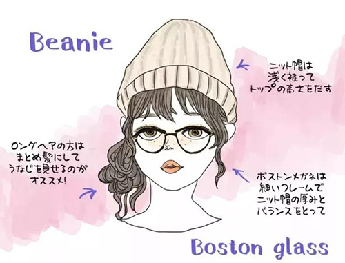 接地氣的小仙女一定要看看！冬天佩戴上帽子和眼鏡